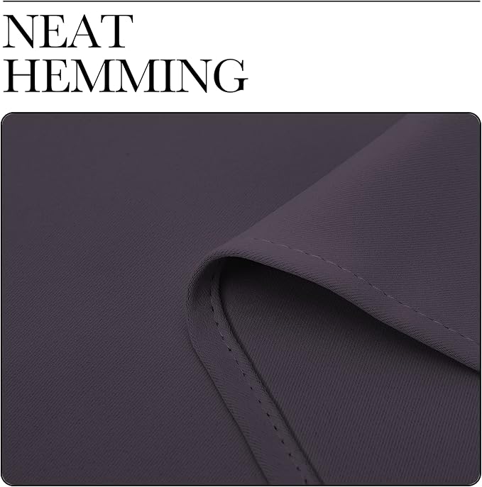 NICETOWN Greyish Purple Blackout Curtains 120 inches Length for Living Room, 2 Panels, 55" Wide, Thermal Insulated Long Drapes for Large Window