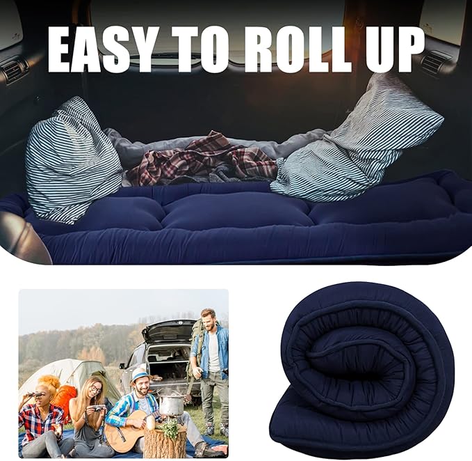 MAXYOYO Cot Japanese Floor Futon Mattress, Single Size Tatami Mat Sleeping Pad Foldable Roll Up Boys Girls Narrow Mattress