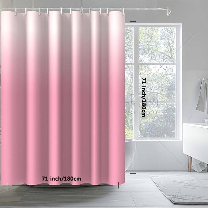 Shower Curtain Liner, 100% Waterproof Peva Shower Curtains with 3 Duty Heavy Bottom Magnets and 12 Rust Proof Grommets, 72x72 Weighted Shower Liner for Shower Stall, Bathtubs