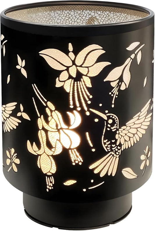 Battery Operated Table Lamp, Cordless Lamps for Home Décor, Nightlight with LED Bulb with Timer for Living Room Bedroom Tabletop Entryway Centerpiece Gift (Hummingbird)