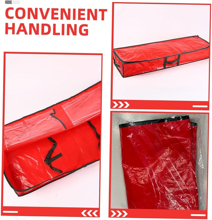 Christmas Tree Storage Bag Large Capacity Xmas Organizer with Zipper and Handles for Holiday Decoration and Outdoor Furniture Storage