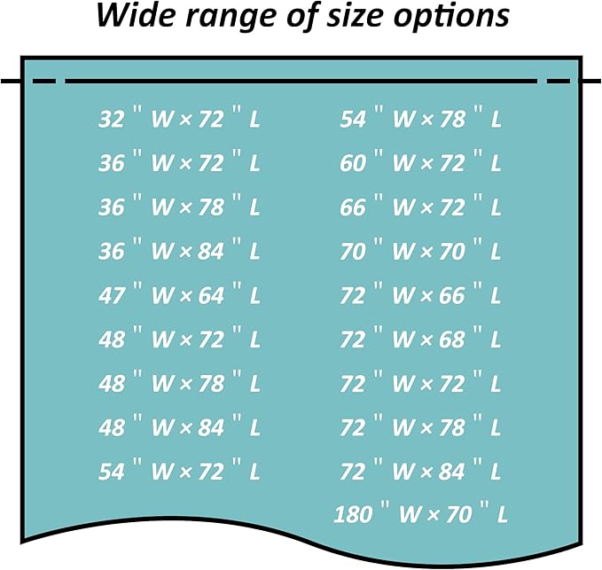 Mrs Awesome RV Stall Shower Curtain Liner with 3 Magnets 47 x 64 inch, Waterproof Thick PEVA Shower Liner for Bathroom 47x64, Clear