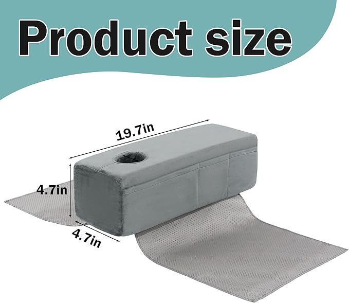 HOMBYS Removable Couch Armrest with Cup Holder,High Density Foam Couch Caddy with Storage，Remote Holder for Sofa,Removable Cover