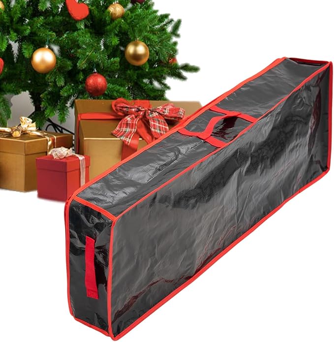 Wrapping Paper Organizer - Large Boxes with Handle,Wrapping Paper Container with Interior Pockets - for Garage Closet College Dorm Attic Home Underbed Basement