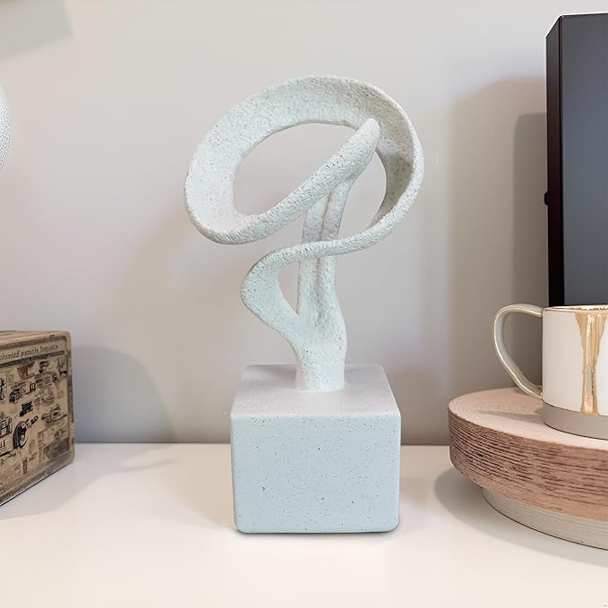 11.5" Modern Musical Note Decorative Sculpture, Abstract Musical Note Trophy Sculptures,Home Decor,Coffee Table Statues,Shelf Top Decor Aesthetics,Dining Living Room Desk Decor
