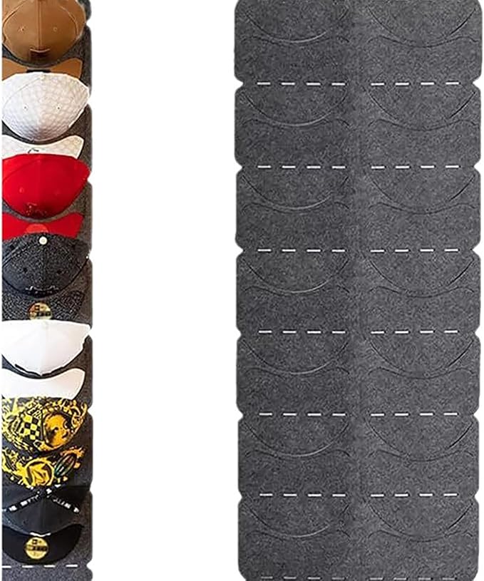 Hanging Hat Organizers for Bedroom Closet Space Saving Wall Door Back Display Rack Baseball Cap Felt Storage Holders Wholesale