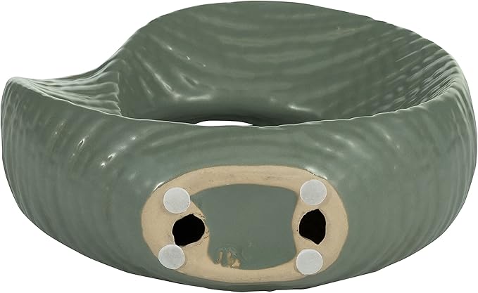 Ceramic Decorative Object – Table Home Decor Accent, Tabletop Decor For Shelf Or Console, Modern Decorative Objects For Collected, Minimal Styling – 8", Green
