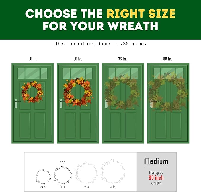 ProPik Christmas Wreath Storage Bag 30" - 2 Pack Clear Xmas Wreath Storage Container - Garland Holiday Artificial Wreath Storage Holder - Water Proof Transparent PVC with Handles (30 Inch, White)