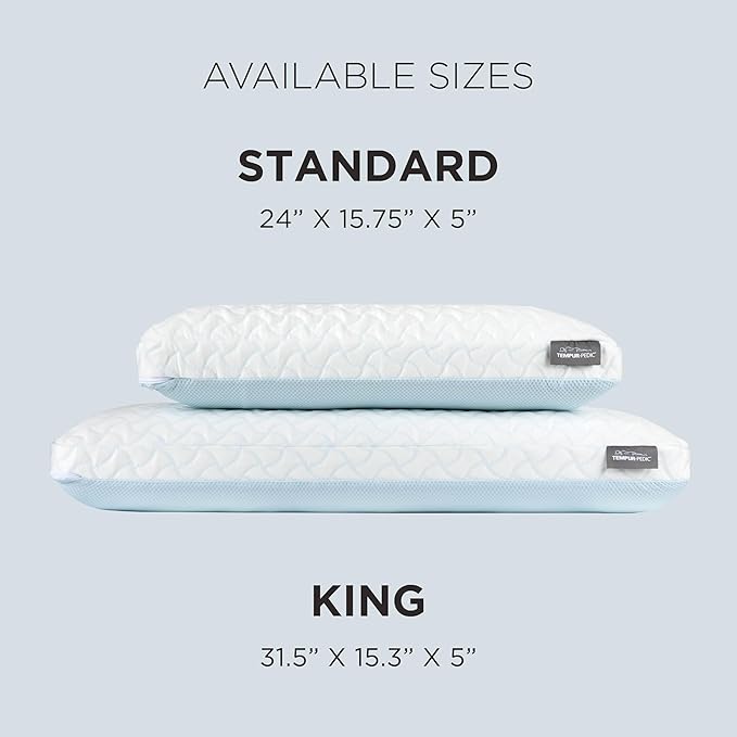 Tempur-Pedic TEMPUR-Cloud® + Cooling Pillow, Standard - 2-Pack