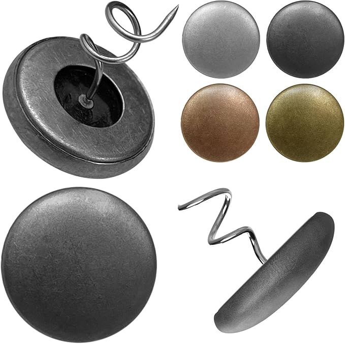 Pure Copper Upholstery Pins for Bed Skirts, Slipcovers, Sofa & Armchair Covers – Secure Furniture Fabric, 16 Pack
