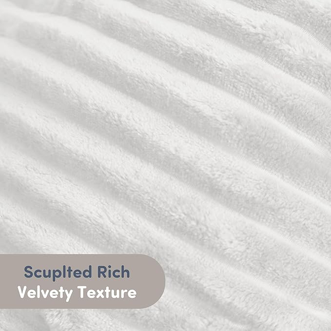 Nestl Reading Pillow for Kids & Teens with Shredded Memory Foam, Luxe Cut Plush Backrest Pillows for Reading and Gaming, for use on Couch, Bed, Floor, Adjustable Support with Washable Cover White