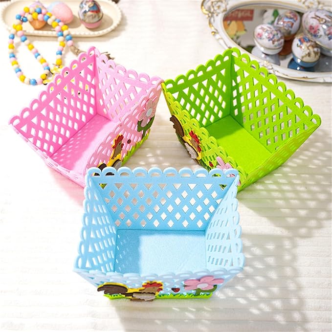 Colorful Rooster Holiday Bag Funny Storage Basket for Eggs and Candy Perfectly for Holiday Party Supplies