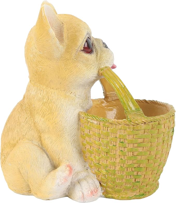 Dog Ornament, Key Storage Basket Compact Design Material for Entrance Office Decoration (Type 1)