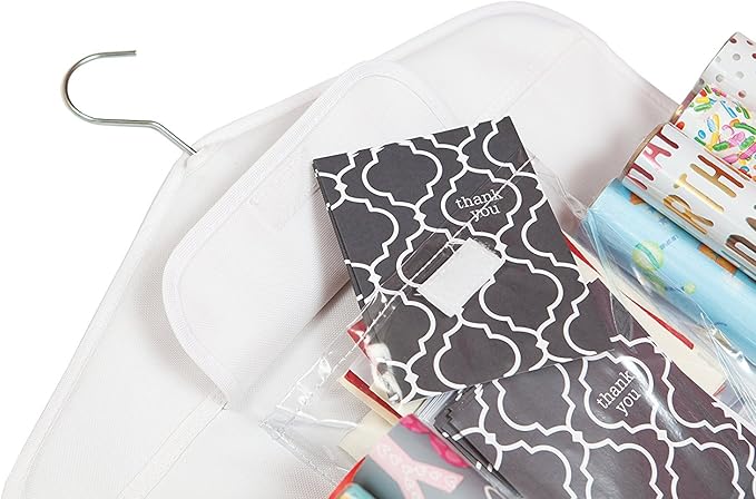 COLIBROX Double Sided Hanging Gift Wrap & Bag Organizer Storage
