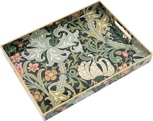 AGIOTA Coffee Table Trays, Serving Tray with Handles, Large Tray for Ottoman Coffee Table, Tray for Living Room Modern