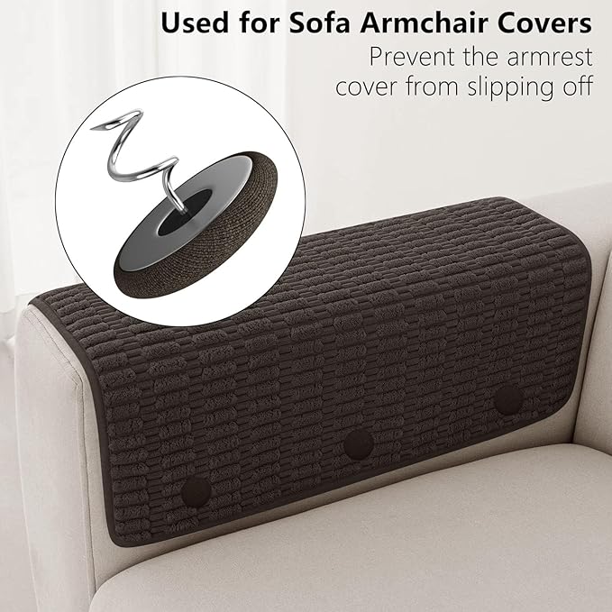 12 Colors Fabric Covered Button Twist Pins Dust Ruffle Pins- for Sofa，Upholstery，Armchair Caddies, Armrest Covers,Bed Skirts, Slipcovers, Headliners (24, Dark Brown)