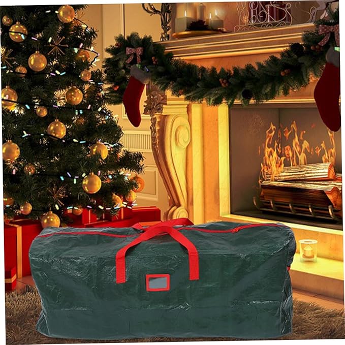 Christmas Tree Storage Bag Large Capacity Holiday Decoration Organizer and Water-resistant Xmas Tree Storage Pouch for Easy Moving