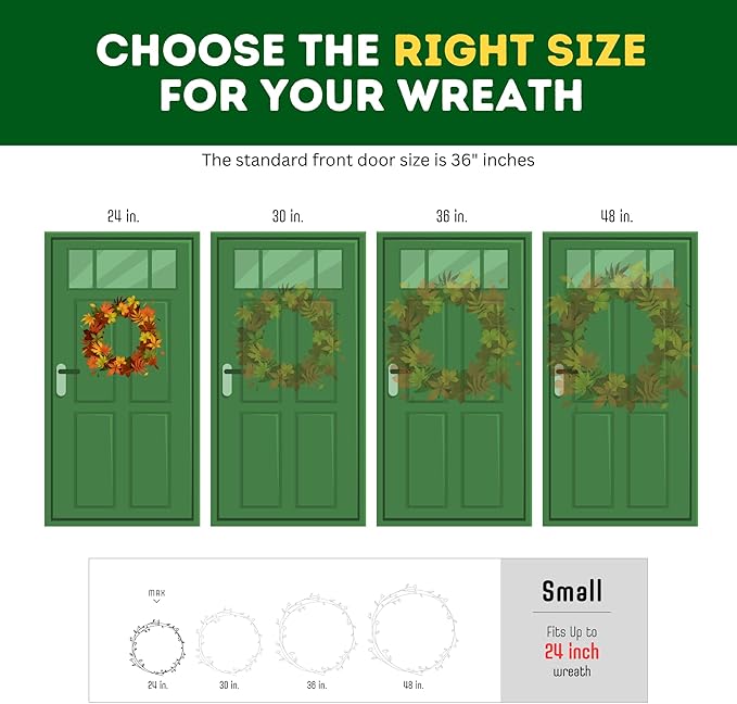 ProPik Christmas Wreath Storage Bag - 4 Pack Clear Christmas Wreaths Container- Garland Holiday Artificial Wreath Storage Holder –Water Proof Transparent PVC (White, 24 Inch)