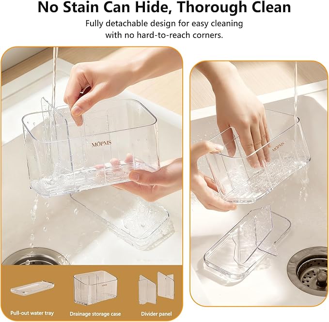 Toothbrush Holders for Bathroom Countertop Organizer, 5 Slots Large Capacity Electric Toothbrush Holder Wall-Mount for Space Saving, Tooth Brush and Toothpaste Holder with Dividers for Easy Clean
