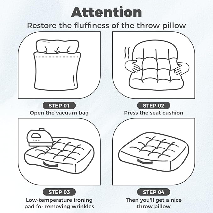 Floor Cushion Pink 18x18 Inch Floor Sitting Cushions 2-Pack, Tufted Corduroy Chair Pads with Handle, Machine Washable for Tatami Living Room Kitchen Seats