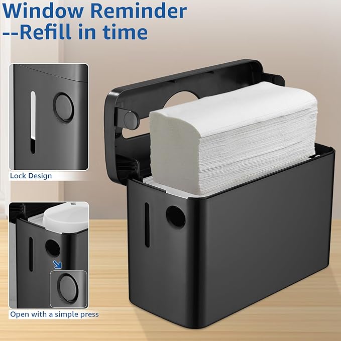 Paper Towel Dispenser Countertop, Multifold Trifold Paper Towel Holder, Hand Towel Dispenser, Commercial Paper Towel Dispenser ,Paper Towel Holder for Home Kitchen Restaurant