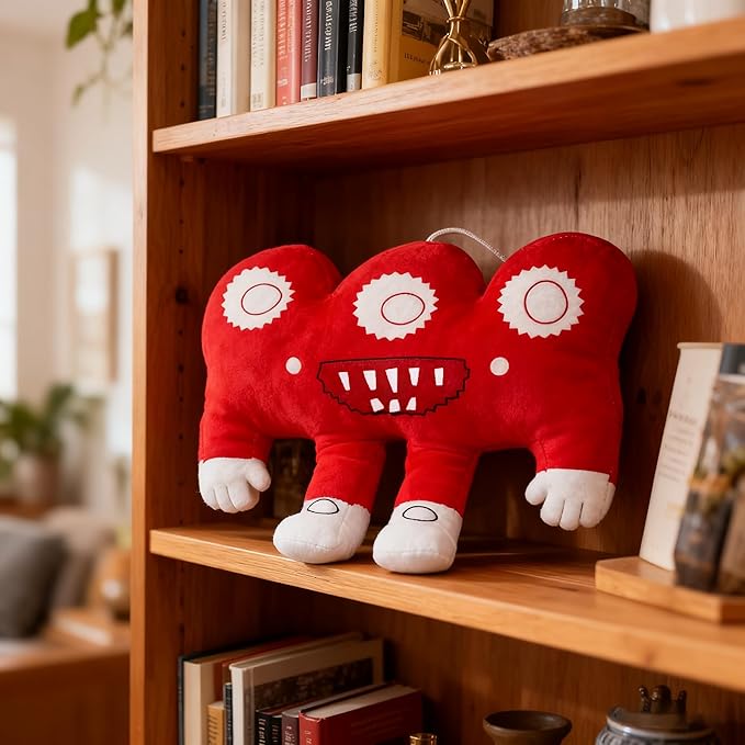 Steal a Brainrot 12-Inch Red Multi-Limbed Saw-Mouth Plush Pillow – Soft Huggable Cushion, Stylish Decor Accent & Collectible for Enthusiasts