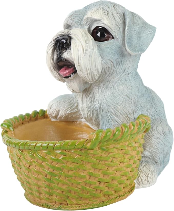 Dog Ornament, Key Storage Basket Compact Design Material for Entrance Office Decoration (Type 2)