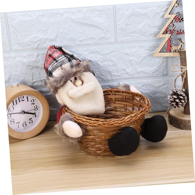 Christmas Ornament Candy Storage Basket Stylish Boys and Girls Random Style