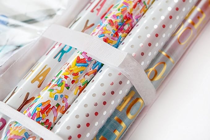 COLIBROX Double Sided Hanging Gift Wrap & Bag Organizer Storage