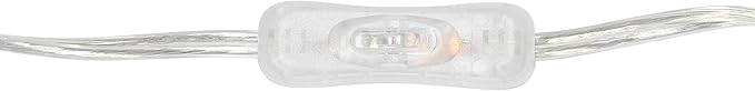 Elegant Designs LT1034-WHT Trendy Sheer Table Lamp with Hanging Crystals and Sheer Shade, White