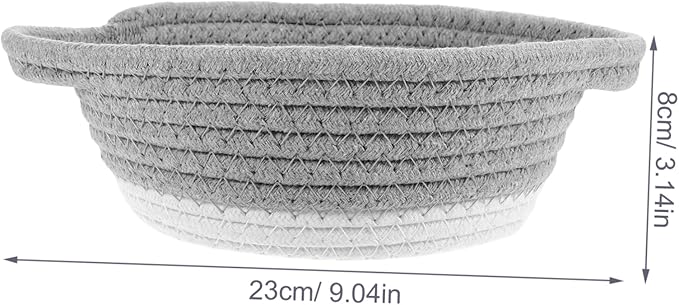 Hanging Basket Wall Decor Cotton Rope Storage Shelf Baskets for Home Closet Storage Flower Pot