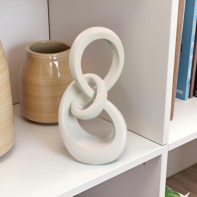 11.5" Modern Musical Note Decorative Sculpture, Abstract Sculptures,Home Decor,Coffee Table Statues,Shelf Top Decor Aesthetics,Dining Living Room Desk Decor