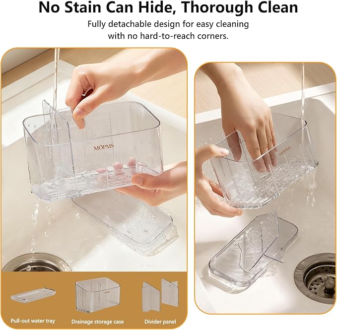Toothbrush Holders for Bathroom Countertop Organizer, 5 Slots Large Capacity Electric Toothbrush Holder Wall-Mount for Space Saving, Tooth Brush and Toothpaste Holder with Dividers for Easy Clean