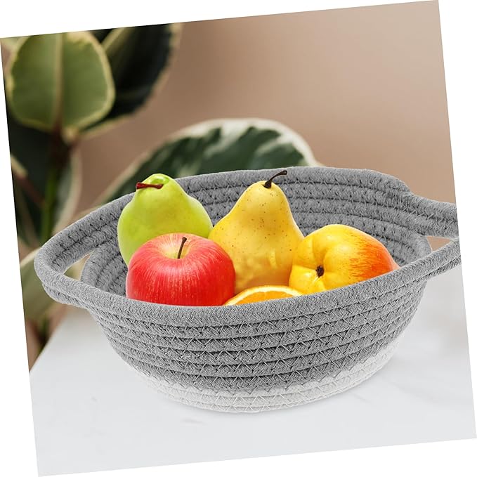 Hanging Basket Wall Decor Cotton Rope Storage Shelf Baskets for Home Closet Storage Flower Pot