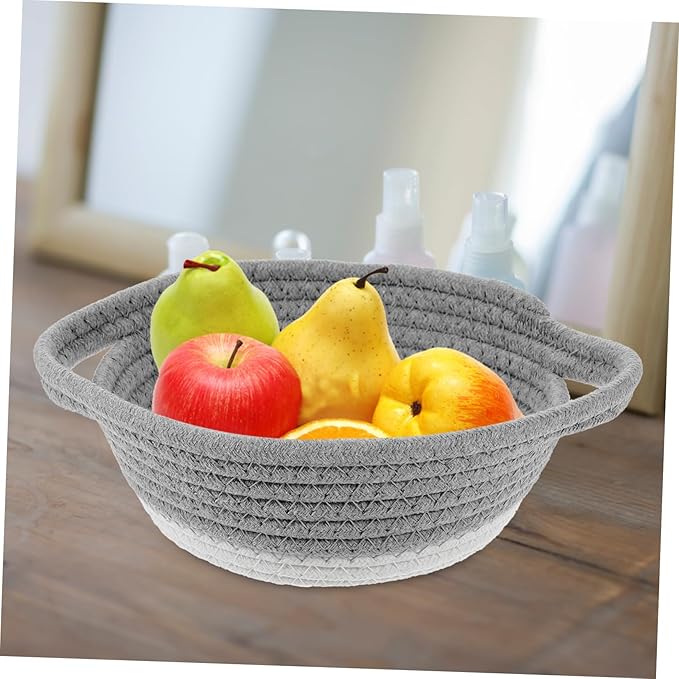Hanging Basket Wall Decor Cotton Rope Storage Shelf Baskets for Home Closet Storage Flower Pot