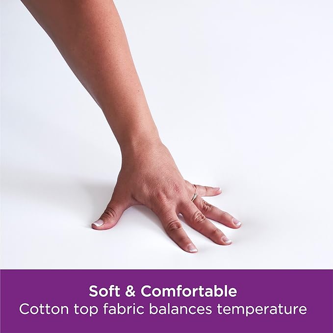 AllerEase Ultimate Cotton Top Allergy Protection and Comfort Zippered Mattress Protector Full, White
