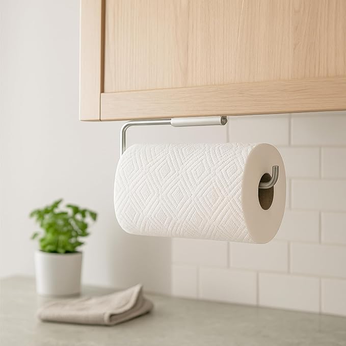 OGGI Paper Towel Dispenser Wall Mount - Stainless Steel, Paper Towel Dispenser Under Cabinet, Ideal Paper Towel Holder Wall Mount in Metal