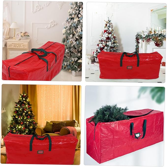Large Christmas Tree Storage Bag with Handles Water-resistant Organizer for Holiday Storage and Seasonal Use