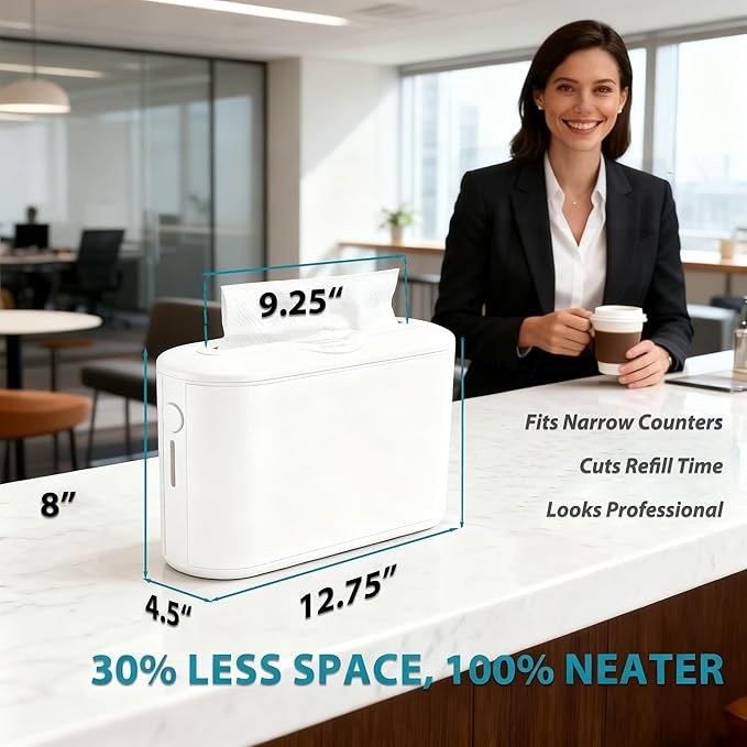 Multifold Paper Towel Dispenser Countertop: Modunful Z Flod/Tri Fold Hand Towel, Commercial Napkin Dispenser for Home, Kitchen, Bathroom, Toilet, Bedroom