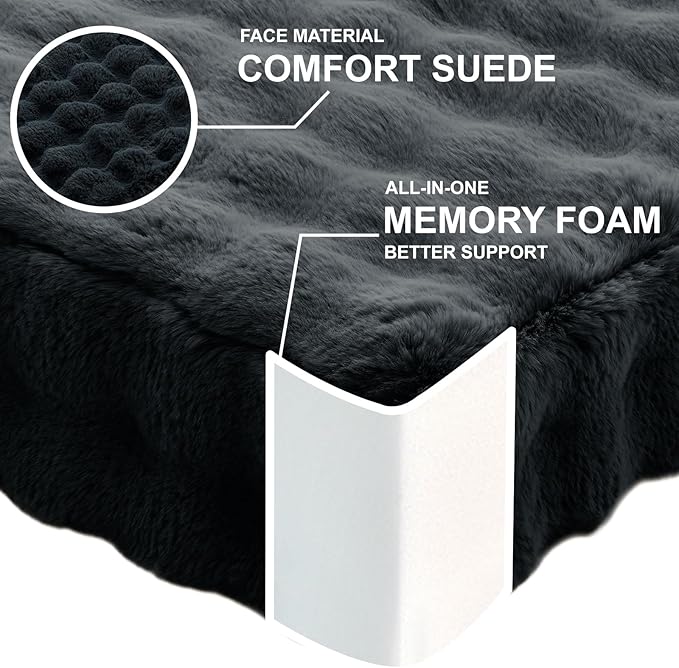 JKMAX 22 inches Floor Pillow for Adults - Large Meditation Cushion with Thick Foam & Soft Tufted Cover - Premium Outdoor Square Floor Cushion Seat - Yoga Pillows for Sitting On Floor - Black