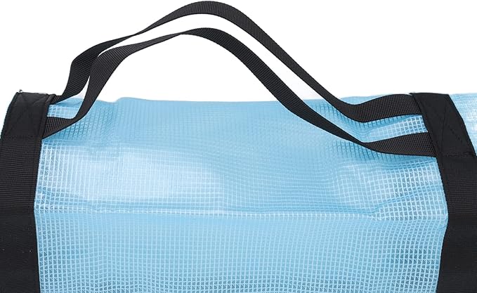 Clear Wrapping Paper Storage Bag, Gift Wrap Organizer with, Transparent Bag for Rolls, Space Saving Design with Handle for Closet or Under Bed Storage (Transparent Blue)