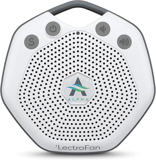Adaptive Sound Technologies LectroFan Alpha - White Noise Machine to Support Restful Sleep - Blocks Ambient Sound - Built-in Lullabies - Convenient Clip Attachment - Portable Relaxation Support