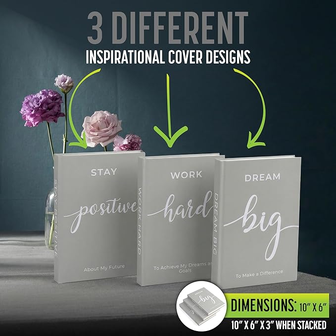 Decorative Books for Home Decor (Dark Neutral Brown) - Faux for Decoration Coffee Table | Book Shelf Decor | Entryway | Console Table - Modern Luxury Designer Decor Set - Decorative for Display