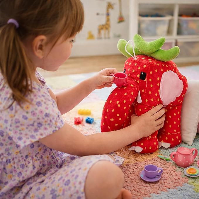 Steal a Brainrot Strawberry Elephant Plush for Kids, Steal a Brainrot Plush Soft Stuffed Animal, Creative Fruit Elephant Plushie Toy, Huggable Gift for Boys Girls