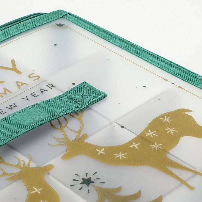 Bauble Safe, Holiday Organizing Piece, Sphere Securing Device, Unique Multi Level Design, Seamless Farmhouse Functionality, Top Closet Selection, Single Unit Solid Tear Resistant Fabric Case