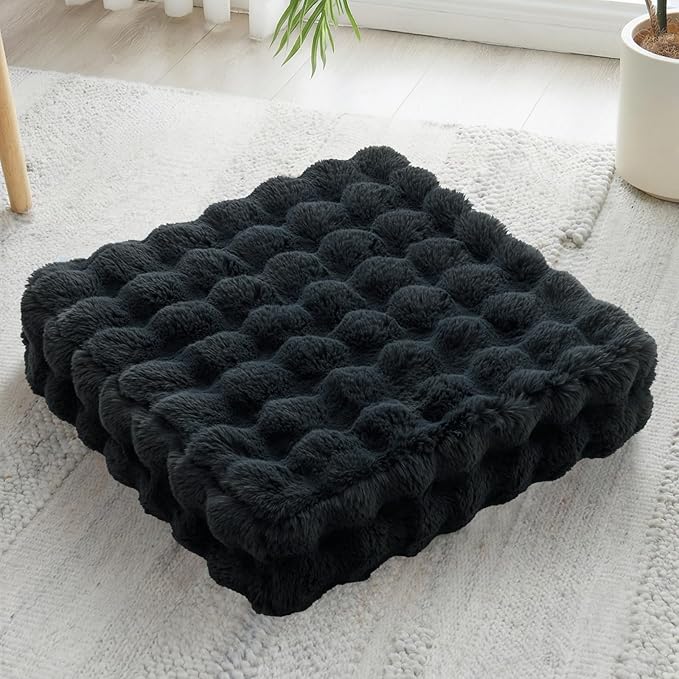 JKMAX 22 inches Floor Pillow for Adults - Large Meditation Cushion with Thick Foam & Soft Tufted Cover - Premium Outdoor Square Floor Cushion Seat - Yoga Pillows for Sitting On Floor - Black
