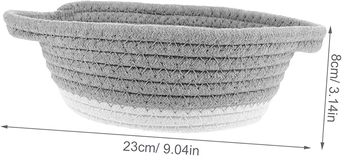 Holibanna Thick Cotton Rope Woven Storage Basket Wall-mounted Decorative Basket Home Accessory Rattan Sundries Holder