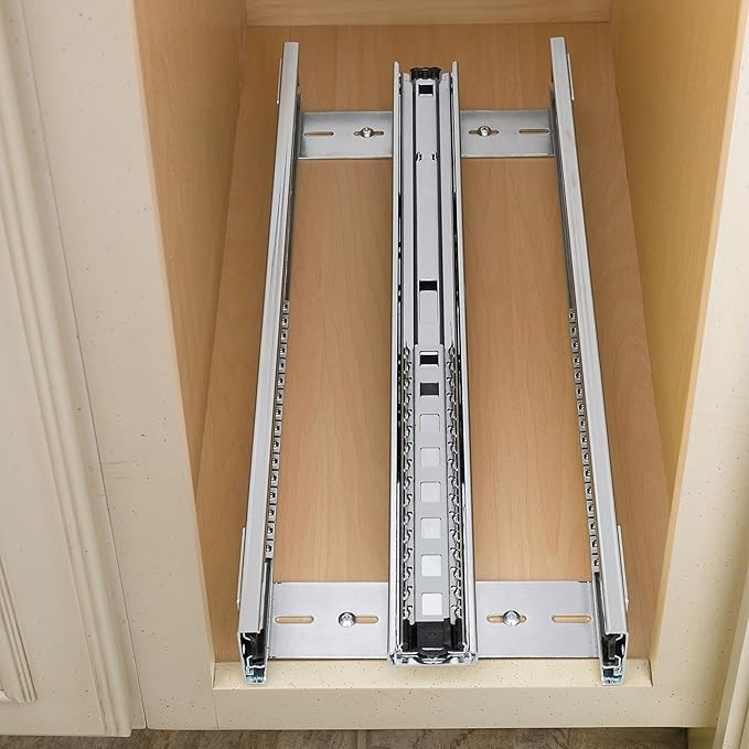 Rev-A-Shelf 6.5 in Pullout Kitchen Cabinet Storage Organizer Slide Out Pantry Spice Rack with Adjustable Shelves, Natural Maple, 448-BC-6C - Home Organizing System for Pots, Pans, and Utensils