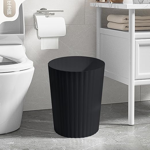 Trash Can - Small Waste basketbin - 2 Gallon- for Office,Home,Bathroom,Kitchen - Black