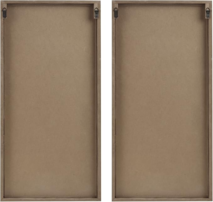 Madison Park Wall Décor for Living Room - Birch Palms Botanical Two-Tone, Home Accent Modern Kitchen Dining Decoration, Ready to Hang 2-Piece Wood Panel Set for Bedroom, 16"W x 32"H, Dark Palm